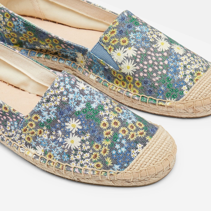 Joules Shelbury Espadrille With Embroidered Details - Ditsy-2