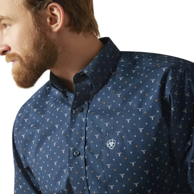 Ariat Men's Gavyn Fitted Shirt - Moonlit Ocean-2