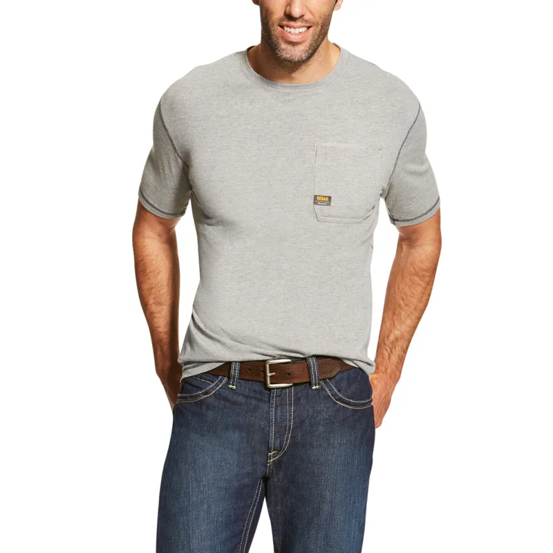 Ariat Men's Rebar Workman T-Shirt - Heather Grey