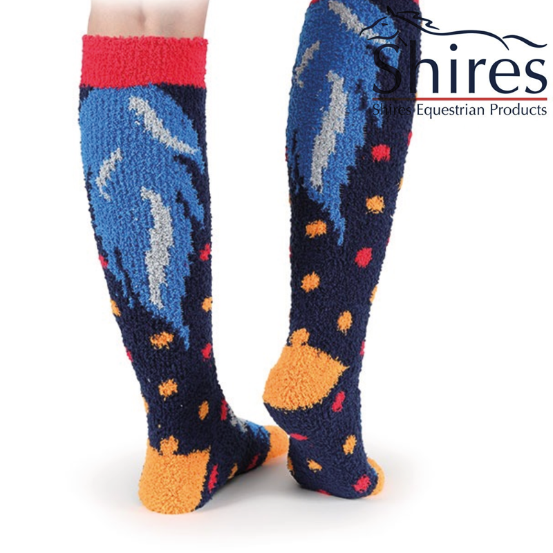 Shires Fluffy Socks - Adult - Unicorn-1