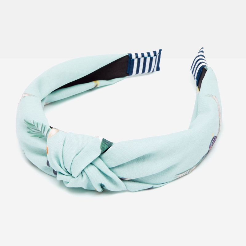 Joules Lovett Printed Headband - Lido Blue-2