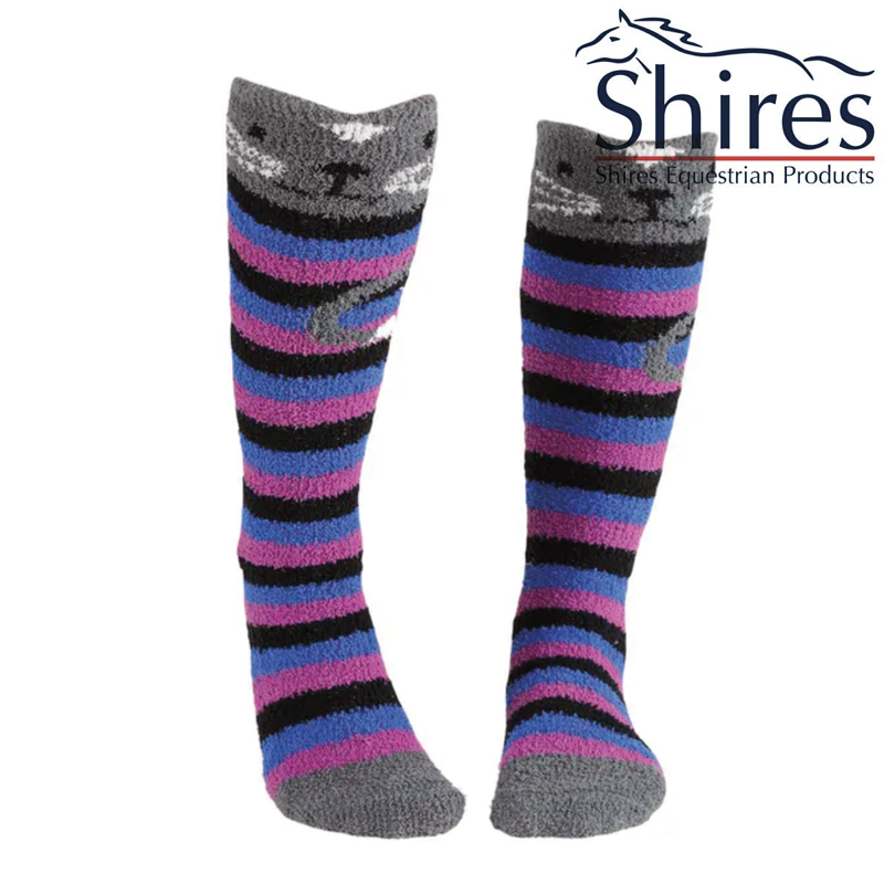 Shires Adult Fluffy Socks - Cat