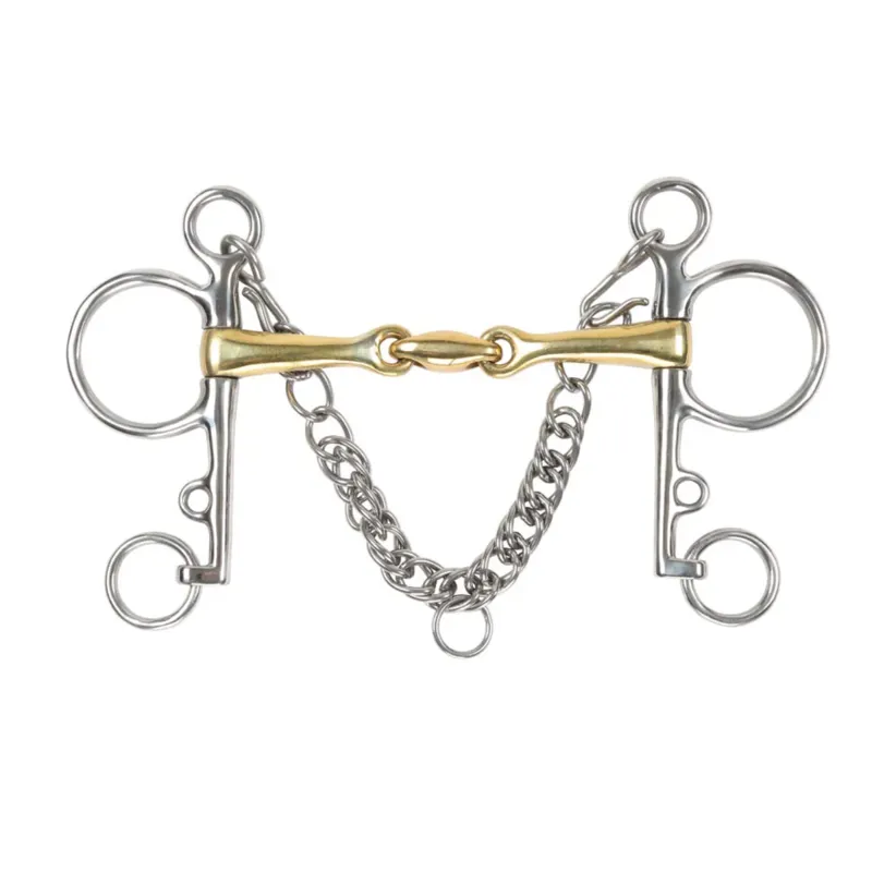 Shires Brass Alloy Pelham with Lozenge