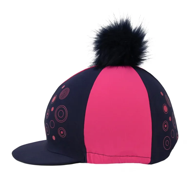 Hy Equestrian DynaMizs Ecliptic Hat Cover - Navy/ Magenta