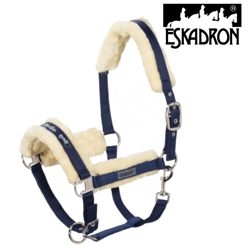 Eskadron Glossy Faux Fur Headcollar Classic Sports Ltd. AW18 - Dark Navy