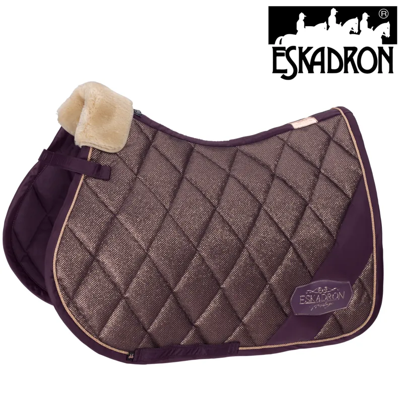 Eskadron Glitter Mesh Saddle Cloth Heritage AW20 - Deep Berry