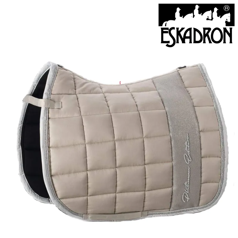 Eskadron Big Square Cotton Saddlecloth Platinum - Nude