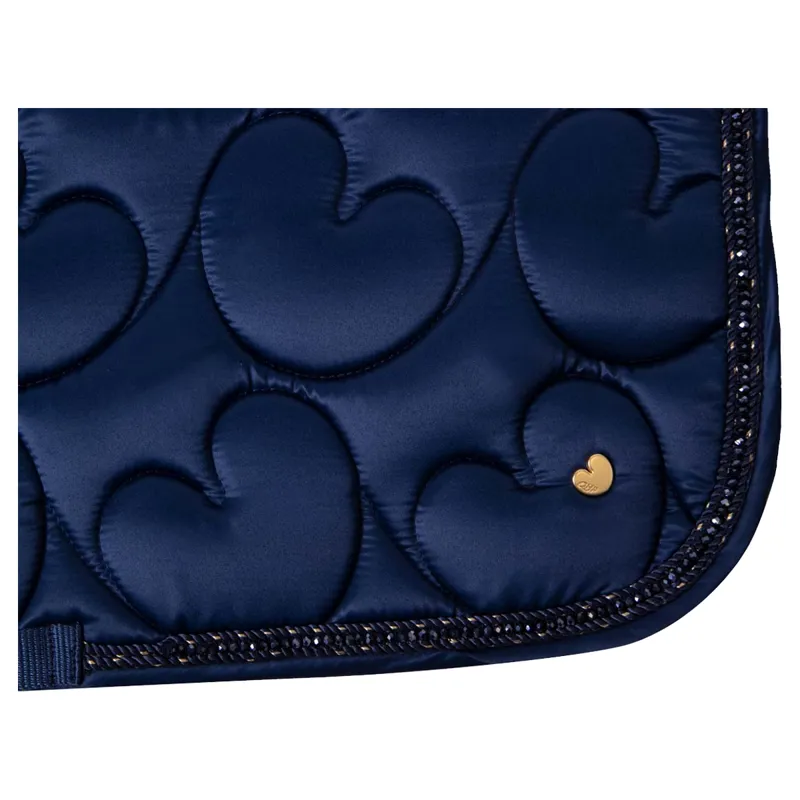 QHP Lily Dressage Saddlepad - Full - Navy-2