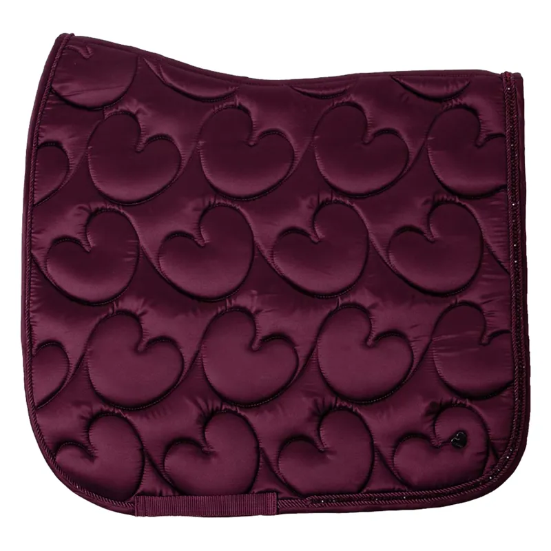 QHP Lily Dressage Saddlepad - Full - Burgundy
