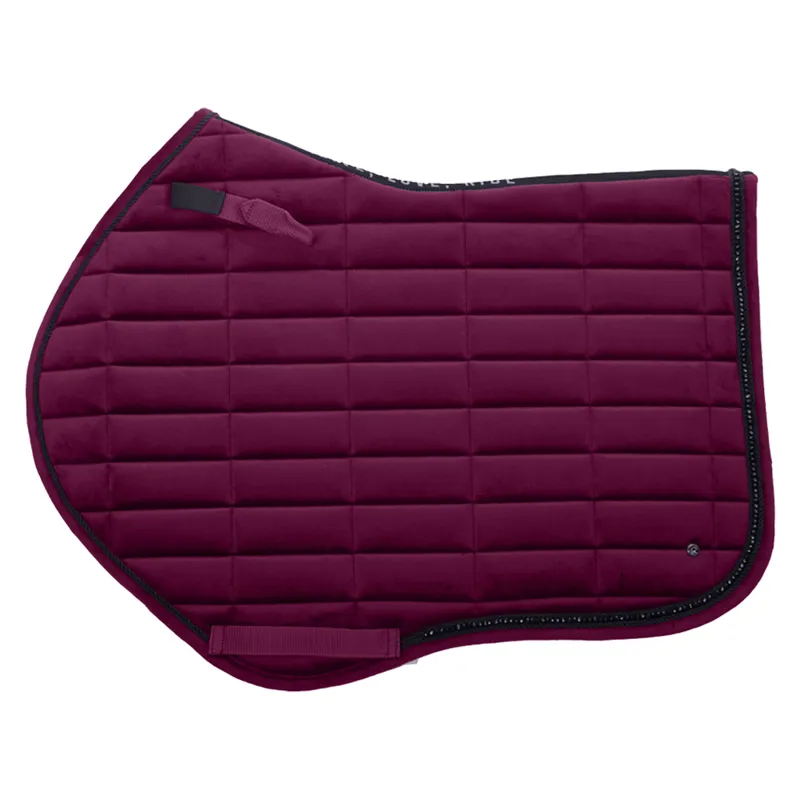 QHP Astana Crystal Saddlepad - Raspberry-2