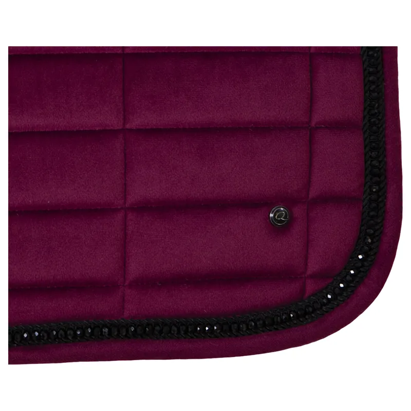 QHP Astana Crystal Saddlepad - Raspberry-5