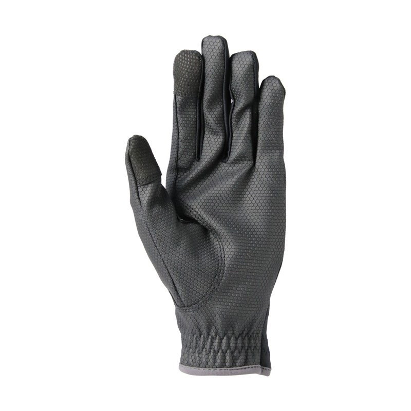 Hy Sport Active Riding Gloves - Black/Pencil Point Grey-1