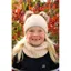 Hy Equestrian Morzine Children's Hat And Snood Set - Beige