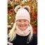 Hy Equestrian Morzine Children's Hat And Snood Set - Pink