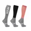 Hy Sport Active Young Rider Riding Socks - Pack of 3 - Coral Rose/Pencil Point Grey/Black