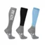 Hy Sport Active Young Rider Riding Socks - Pack Of 3 - Sky Blue/Pencil Point Grey/Black