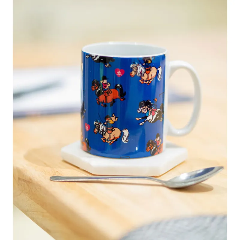 Hy Equestrian Thelwell Collection Race Mug - Cobalt Blue-1