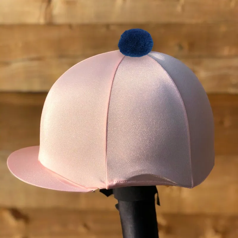 Shires Hat Cover - Pink/Navy