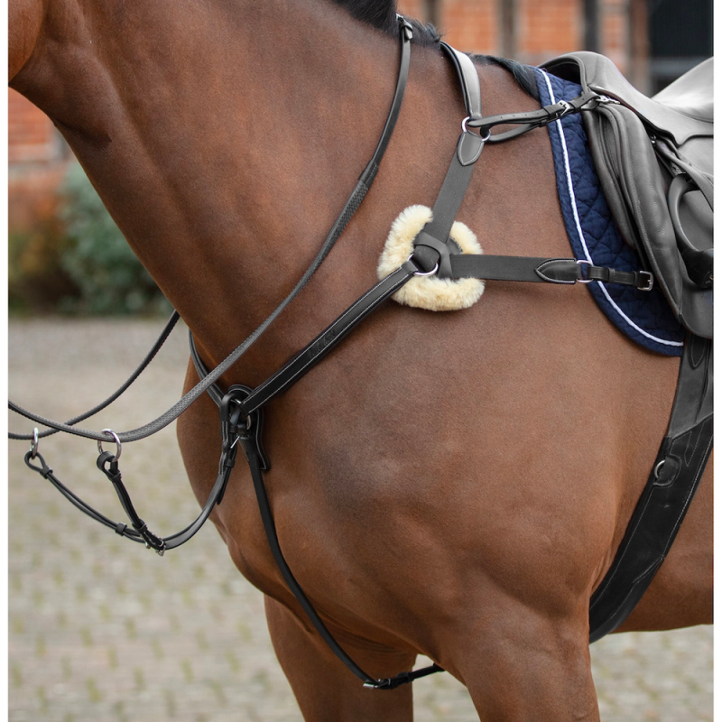 Mark Todd 5-Point Deluxe Breastplate - Black-1