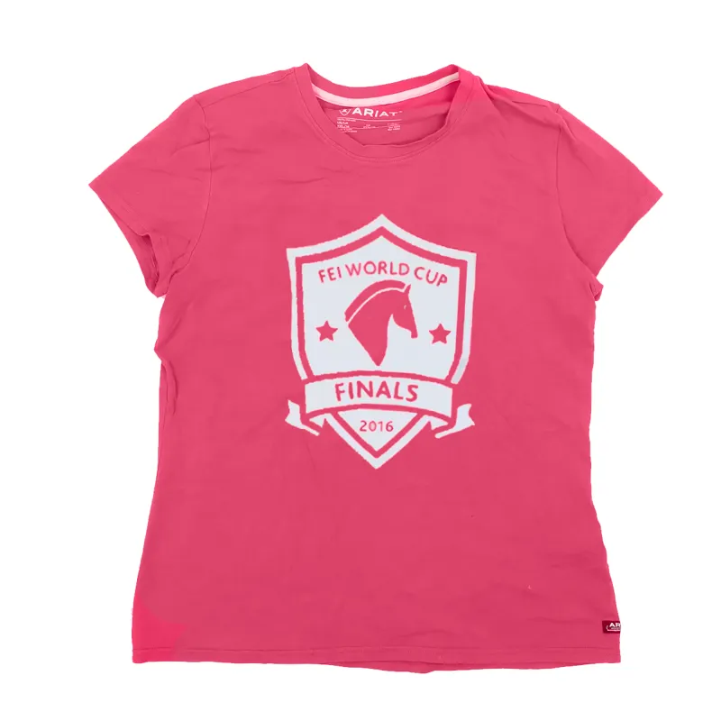 Ariat Youth FEI World Cup Final 2016 Tee - Dark Pink