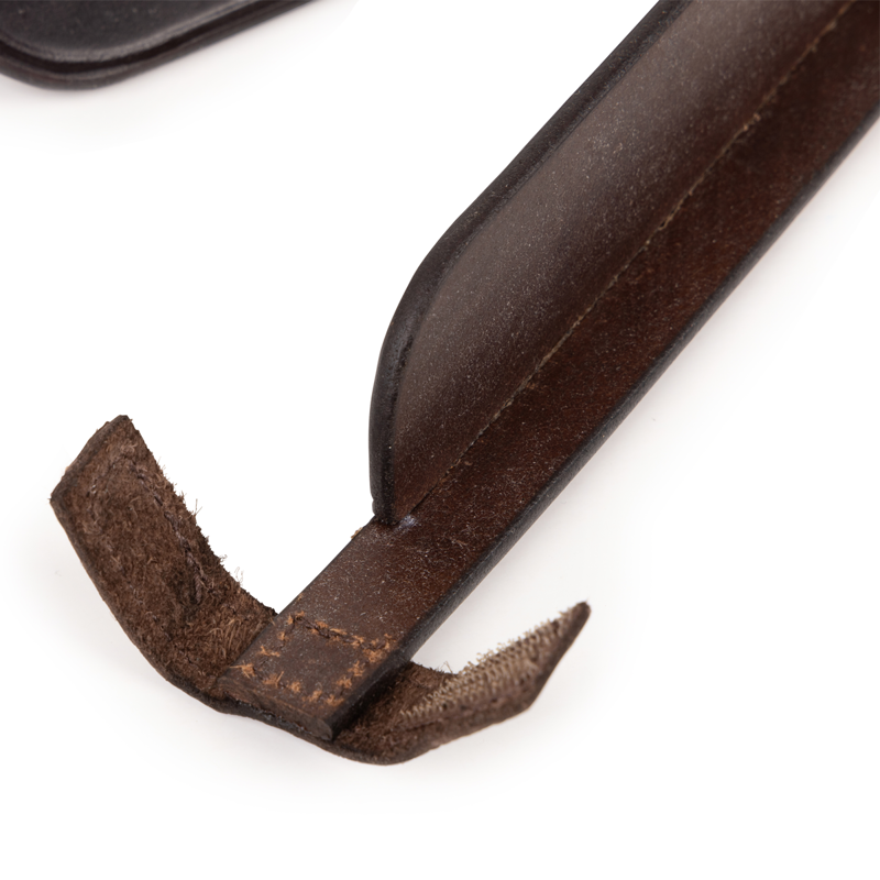 Shires Velociti GARA Leather Blinkers - Havana-1