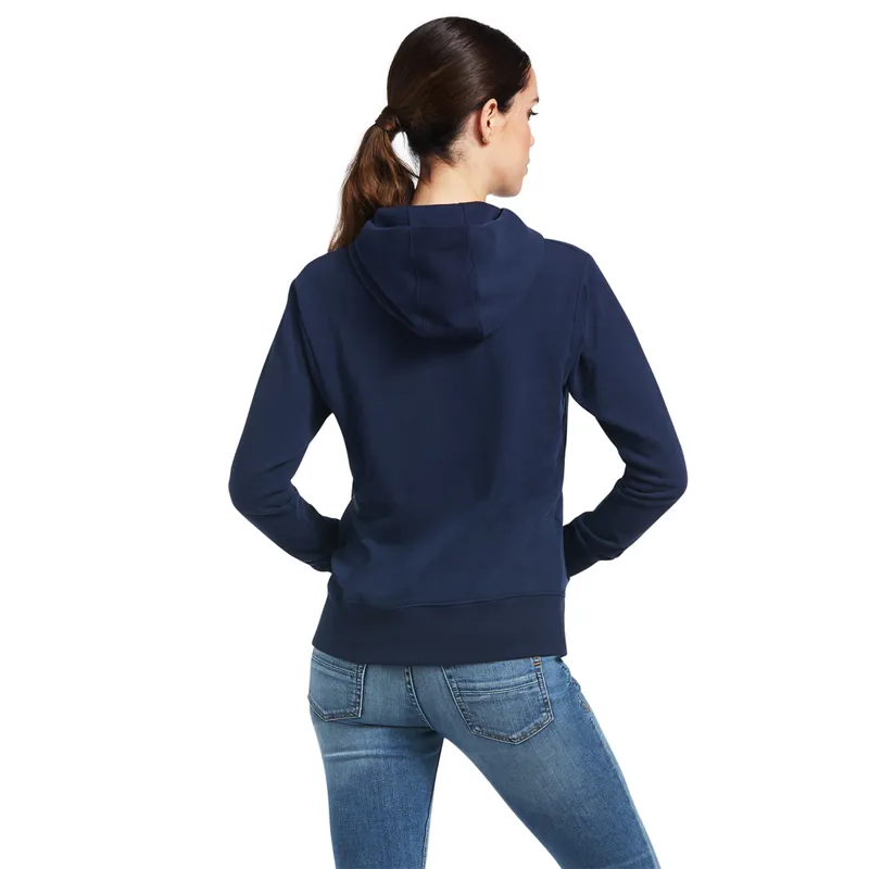Ariat Women's 3D Logo Hoodie - Navy-1