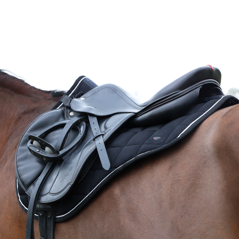 Hy Equestrian Pro Reaction 3D Mesh Saddlepad - Black-2