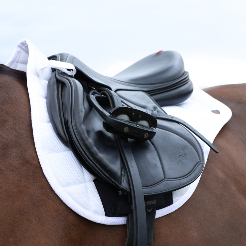 Hy Equestrian Pro Reaction 3D Mesh Saddlepad - White-2
