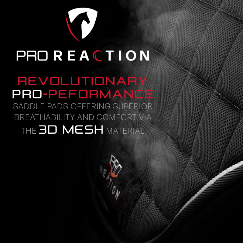 Hy Equestrian Pro Reaction 3D Mesh Saddlepad - Black-3