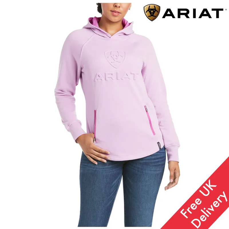 Ariat Womens 3D Logo Hood - Violet Tulle