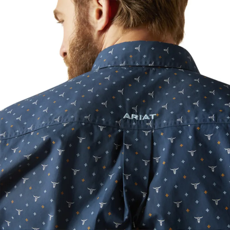 Ariat Men's Gavyn Fitted Shirt - Moonlit Ocean-3