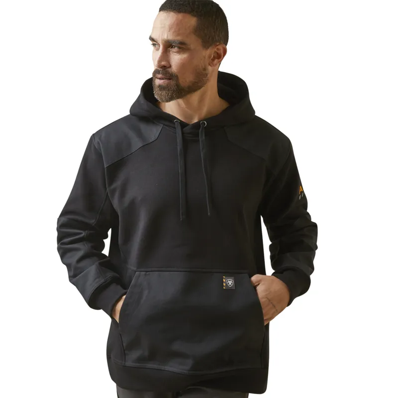 Ariat Men's Rebar Workman DuraCanvas Hoodie - Black