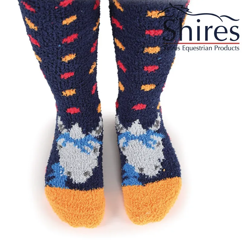 Shires Fluffy Socks - Adult - Unicorn