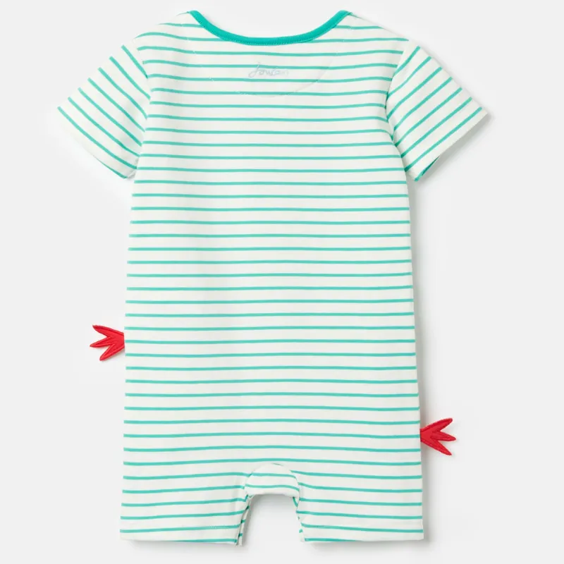 Joules Patch Artwork Romper - Green Snail-1