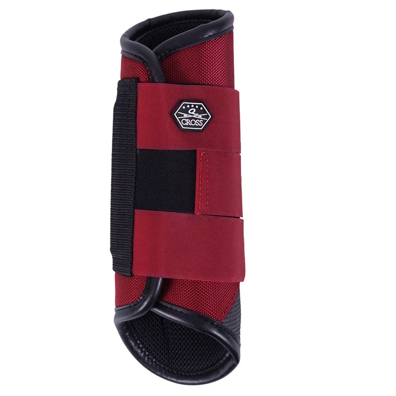 QHP Eventing Boots Hind Leg Technical - Red