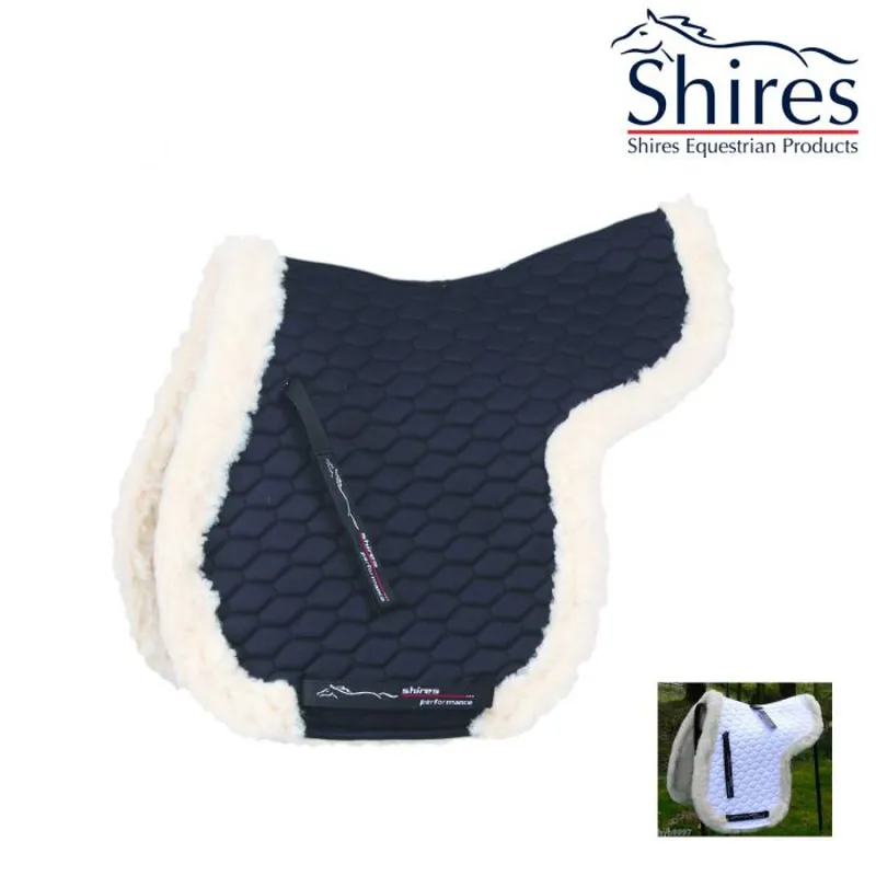 Shires Fully Fleece Lined Numnah - Black 