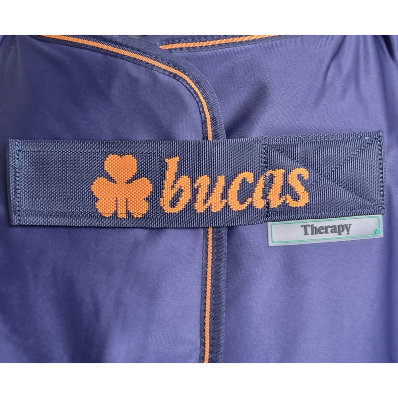 Bucas Therapy Cooler Rug - Navy/Orange-2