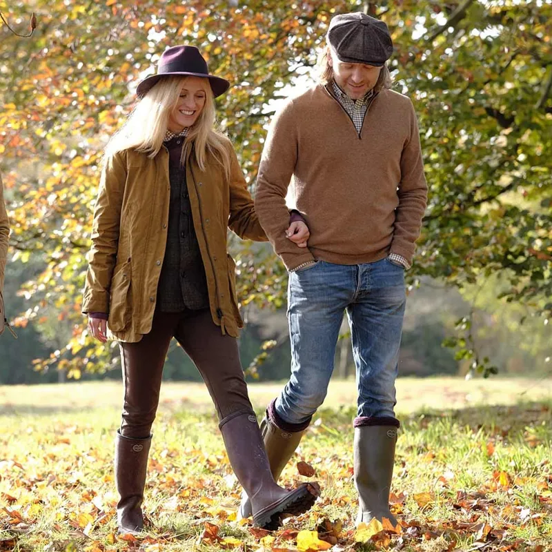 Le Chameau Women's Giverny Jersey Lined Boots - Cherry-8