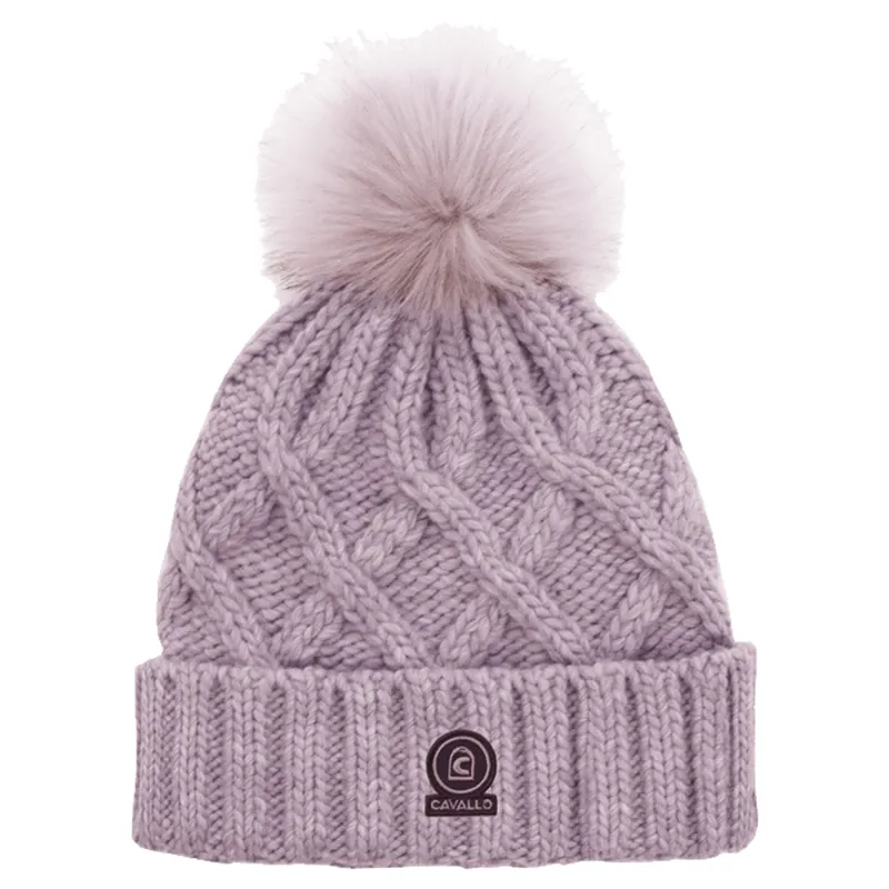 Cavallo Edita Coarse Knitted Hat - Powder Lilac