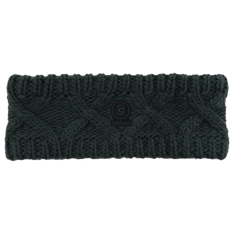 Cavallo Elissa Coarse Knitted Headband - Deep Green
