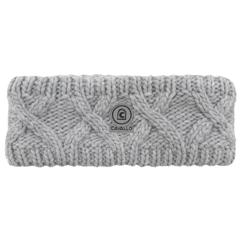 Cavallo Elissa Coarse Knitted Headband - Grey Melange