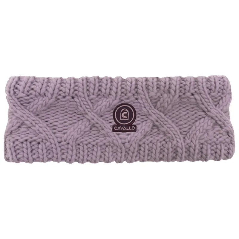 Cavallo Elissa Coarse Knitted Headband - Powder Lilac
