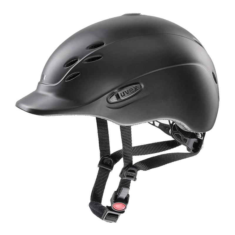 Uvex Reithelm Onyxx Children's Riding Hat - Black Mat - 49-54cm
