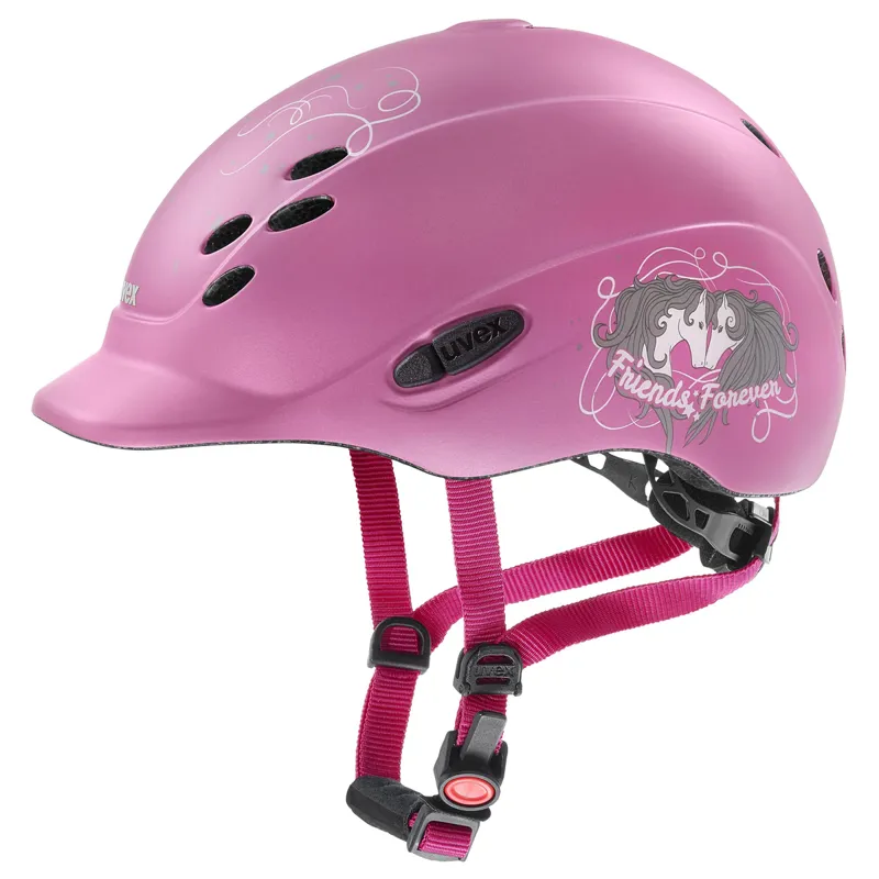 Uvex Onyxx Friends II Riding Hat - Pink Mat
