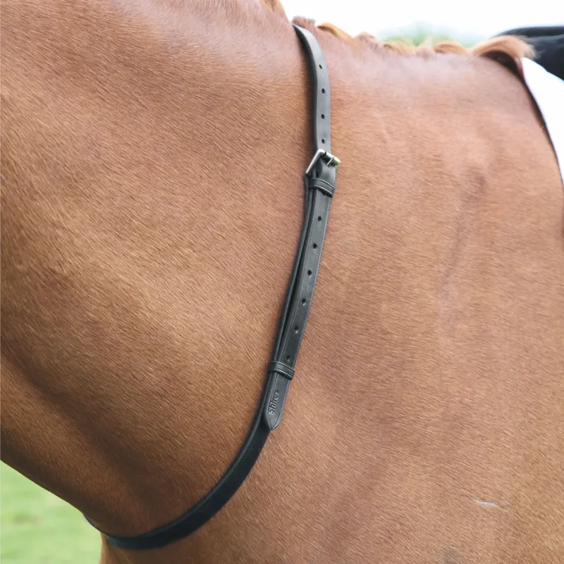 Shires Velociti GARA Leather Neck Strap - Black