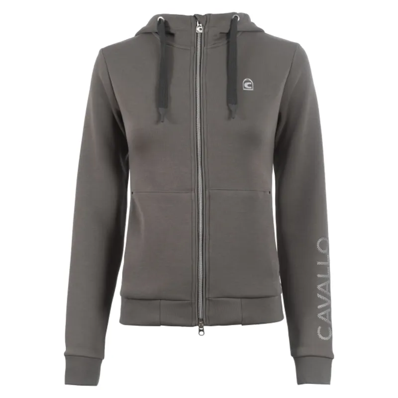 Cavallo Ladies Sweat Zip Hoodie - Sepia Olive