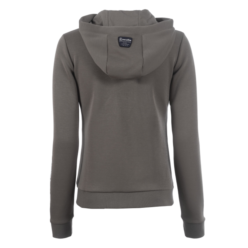 Cavallo Ladies Sweat Zip Hoodie - Sepia Olive-1