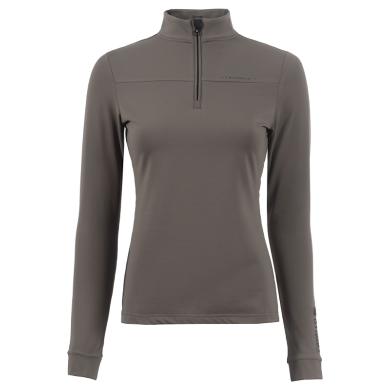 Cavallo Ladies All Year Half Zip Base Layer - Sepia Olive