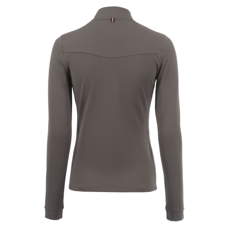 Cavallo Ladies All Year Half Zip Base Layer - Sepia Olive-1