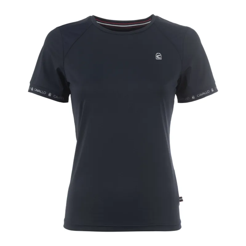 Cavallo Ladies Functional Round-Neck T-Shirt - Dark Blue